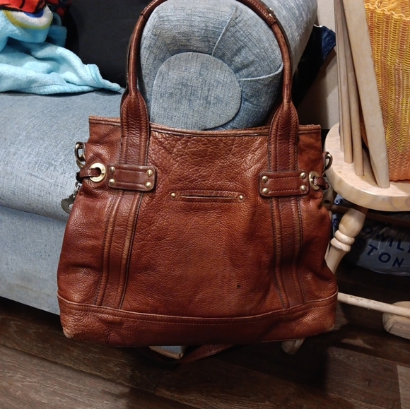 B MAKOWSKY Luxury Designer Brown Soft Leather Large Shoulder Bag - Picture 3 of 7